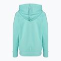 Under Armour donna Rival Fleece Big Logo Hoody Felpa radiale turchese/bianca 5