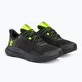 Under Armour Hovr Turbulence 2 scarpe da corsa da uomo nero/nero/giallo alta visibilità 4