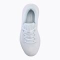 Under Armour Charged Surge 4 scarpe da corsa da donna bianco/grigio resistente/argento metallico 5
