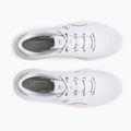 Under Armour Charged Surge 4 scarpe da corsa da donna bianco/grigio resistente/argento metallico 11