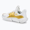 Under Armour Flow Futr X3 scarpe da basket bianco/bianco/oro metallico 3