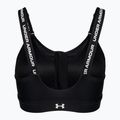 Reggiseno fitness Under Armour Infinity High Zip 2.0 bianco/nero 2