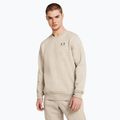 Felpa Under Armour Essential Fleece Crew Uomo timberwolf taupe light hthr/timberwolf taupe