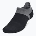 Calzini da corsa Under Armour Dry Run Lite No Show da uomo 3 paia nero/nero/riflettente 2