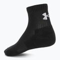Calzini Under Armour Training Cotton Quarter 3 paia black/black/white 2