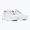 Under Armour Edge Leather scarpe da ginnastica bianche/bianche/grigie da uomo 10
