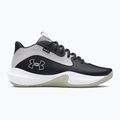 Under Armour Lockdown 7 scarpe da basket nero/argento/grigio scuro 2