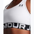 Reggiseno da allenamento Under Armour HG Authentics Mid con marchio bianco/nero 3