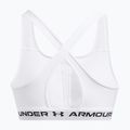 Reggiseno da allenamento Under Armour Crossback Mid bianco/bianco/nero 4