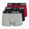 Boxer da uomo Nike Jrdan JHM Flight Cotton Trunk 3 pairs gym red/black