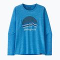 Camicia Patagonia Cap Cool Daily Graphic donna ridge rise moonlight/vessel blue x-dye a maniche lunghe 3