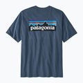 Maglietta da trekking da uomo Patagonia P-6 Logo Responsibili-Tee blu utility 4