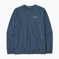 Patagonia P-6 Logo Responsibili uomo utility blue trekking longsleeve