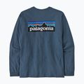 Patagonia P-6 Logo Responsibili uomo utility blue trekking longsleeve 2