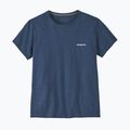 T-shirt trekking donna Patagonia P-6 Logo Responsabili-Tee blu utility 3