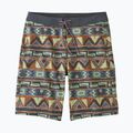 Pantaloncini da bagno Patagonia Wavefarer da uomo, speranze elevate, geo/grigio fucsia