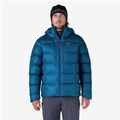 Felpa con cappuccio da uomo Patagonia Fitz Roy Down Hoody blu infinito