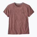 Maglietta Patagonia P-6 Logo Responsibili-Tee donna color malva dulse