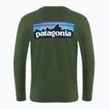 Patagonia P-6 Logo Responsibili Longsleeve da uomo verde torrey pine 2