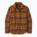 Camicia Patagonia da donna Fjord Flannel happy camper/shelter marrone 4