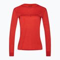 Patagonia Cap Cool Merino Blend Longsleeve da donna Logo grafico di contorno/rosso padano