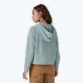 Felpa con cappuccio da donna in cotone biologico certificato Regenerative Essential Hoody, blu termico 3