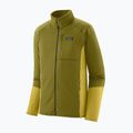 Felpa in pile Patagonia R1 Hybrid da uomo, colore verde graze 3