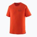 Camicia grafica da uomo Patagonia Cap Cool Merino Blend fitz roy strata/pollinator orange