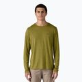 Uomo Patagonia Cap Cool Daily Graphic Lands clean climb roots/graze green x-dye longsleeve
