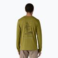 Uomo Patagonia Cap Cool Daily Graphic Lands clean climb roots/graze green x-dye longsleeve 2