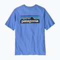 Patagonia P-6 Logo Responsabili-Tee uomo blu abbondante 8