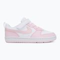 Scarpe per bambini Nike Court Borough Low Recraft white/pink foam 2