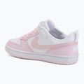 Scarpe per bambini Nike Court Borough Low Recraft white/pink foam 3