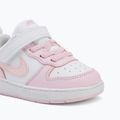 Scarpe per bambini Nike Court Borough Low Recraft white/pink foam 7