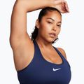 Reggiseno sportivo Nike Swoosh Medium Support midnight navy/white 3