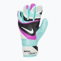 Guanti da portiere Nike Match da bambino nero/iper turchese/fucsia acceso 2