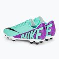 Scarpe da calcio per bambini Nike JR Mercurial Zoom Vapor 15 FG/MG iper turchese/nero/bianco/fucsia dream 3