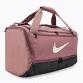 Nike Brasilia 9,5 60 l borsa da allenamento smokey malva / nero / marrone chiaro orewood 2