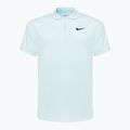 Polo Nike Court Dri-Fit da uomo, tinta unita, blu ghiacciaio/nero