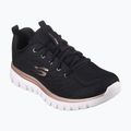 SKECHERS Graceful Get Connected nero/oro scarpe da donna 8
