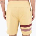 Pantaloncini da bagno Hurley Phantom Block Party Renegade 18" dusty cheaddar da uomo 3