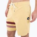Pantaloncini da bagno Hurley Phantom Block Party Renegade 18" dusty cheaddar da uomo 4