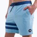 Pantaloncini da bagno Hurley Phantom Eco Block Party Volley 17" blu da sogno da uomo 4