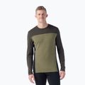 Maglia termica da uomo Smartwool Classic Thermal Merino Base Layer Colorblock Crew Boxed moss