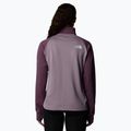 Felpa donna The North Face Mountain Athletics Fleece 1/4 Zip mezzanotte malva/viola gesso 3