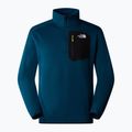 Felpa da uomo The North Face Crest 1/4 Zip mezzanotte petrolio/nero 4