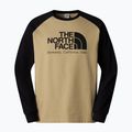 Uomo The North Face Heritage kaki stone/nero Longsleeve
