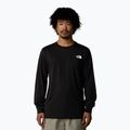 Maglietta The North Face Easy Tee a maniche lunghe da uomo, nero tnf