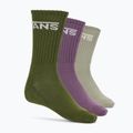 Calzini Vans Classic Crew da uomo 3 paia pesto