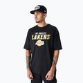 Maglietta New Era Team Script OS Uomo Los Angeles Lakers nero